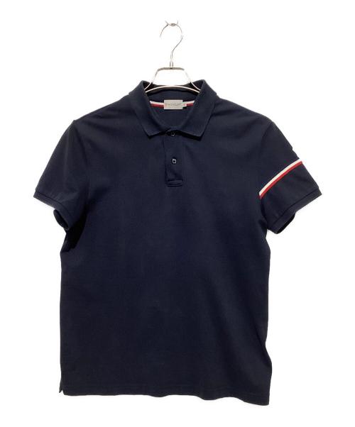 MONCLER（モンクレール）MONCLER (モンクレール) ポロシャツ ネイビー サイズ:Lの古着・服飾アイテム