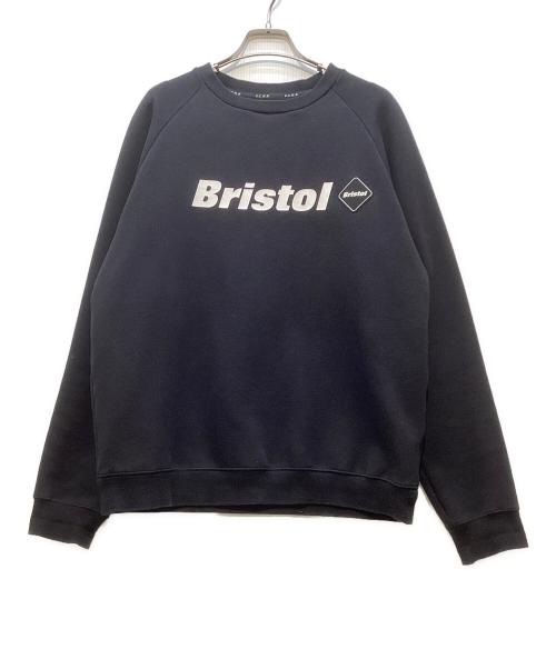 F.C.R.B.（エフシーレアルブリストル）F.C.R.B. (エフシーレアルブリストル) ロゴプリントクルーネックスウェット ブラック サイズ:Mの古着・服飾アイテム