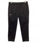 F.C.R.B.エフシーレアルブリストル）の古着「ロゴストレッチロングパンツ」｜ブラック