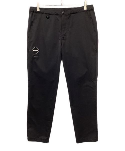 F.C.R.B.（エフシーレアルブリストル）F.C.R.B. (エフシーレアルブリストル) ロゴストレッチロングパンツ ブラック サイズ:XLの古着・服飾アイテム