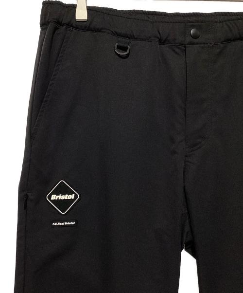 F.C.R.B.（エフシーレアルブリストル）F.C.R.B. (エフシーレアルブリストル) ロゴストレッチロングパンツ ブラック サイズ:XLの古着・服飾アイテム
