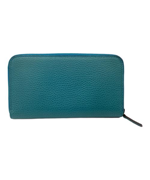 GUCCI（グッチ）GUCCI (グッチ) ラウンドファスナー財布 グリーンの古着・服飾アイテム