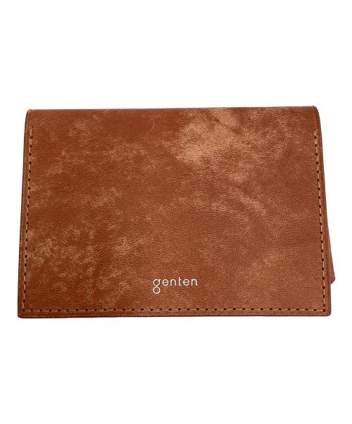 genten（ゲンテン）genten (ゲンテン) カードケース ブラウンの古着・服飾アイテム