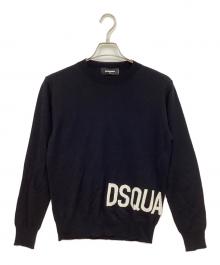 DSQUARED2（ディースクエアード）の古着「クルーネックニット」｜ブラック