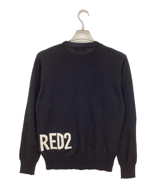 DSQUARED2（ディースクエアード）DSQUARED2 (ディースクエアード) クルーネックニット ブラック サイズ:XSの古着・服飾アイテム