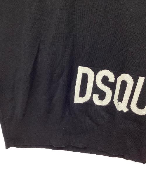 DSQUARED2（ディースクエアード）DSQUARED2 (ディースクエアード) クルーネックニット ブラック サイズ:XSの古着・服飾アイテム