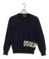 DSQUARED2（ディースクエアード）の古着「クルーネックニット」｜ブラック