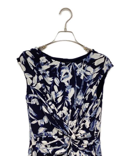 LAUREN RALPH LAUREN（ローレンラルフローレン）LAUREN RALPH LAUREN (ローレンラルフローレン) ワンピース ネイビー×ホワイト サイズ:2の古着・服飾アイテム