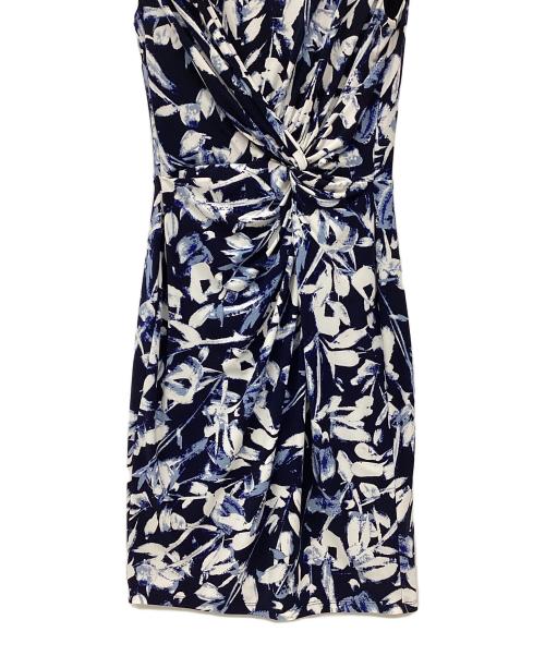 LAUREN RALPH LAUREN（ローレンラルフローレン）LAUREN RALPH LAUREN (ローレンラルフローレン) ワンピース ネイビー×ホワイト サイズ:2の古着・服飾アイテム