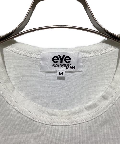 eYe COMME des GARCONS JUNYAWATANABE MAN（アイ コム デ ギャルソン ジュンヤ ワタナベ マン）eYe COMME des GARCONS JUNYAWATANABE MAN (アイ コム デ ギャルソン ジュンヤ ワタナベ マン) プリントTシャツ ホワイト サイズ:Mの古着・服飾アイテム