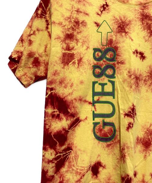 GUESS（ゲス）GUESS (ゲス) タイダイTシャツ オレンジ×レッド サイズ:XLの古着・服飾アイテム