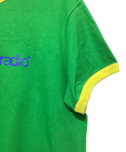 blonded radio（ブロンド ラジオ）blonded radio (ブロンド ラジオ) 半袖カットソー グリーン×イエロー サイズ:XLの古着・服飾アイテム