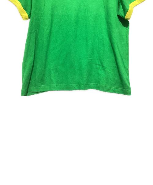 blonded radio（ブロンド ラジオ）blonded radio (ブロンド ラジオ) 半袖カットソー グリーン×イエロー サイズ:XLの古着・服飾アイテム