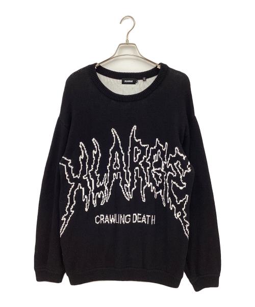 X-LARGE（エクストララージ）X-LARGE (エクストララージ) セーター ブラック×ホワイト サイズ:XLの古着・服飾アイテム