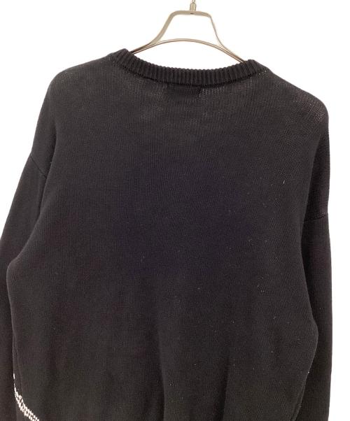 X-LARGE（エクストララージ）X-LARGE (エクストララージ) セーター ブラック×ホワイト サイズ:XLの古着・服飾アイテム