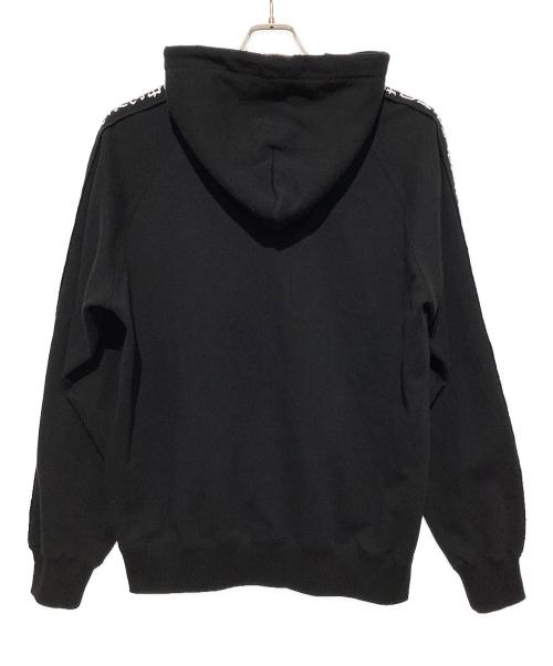 THE BLACK EYE PATCH（ブラックアイパッチ）THE BLACK EYE PATCH (ブラックアイパッチ) ジップパーカー ブラック×ホワイト サイズ:Lの古着・服飾アイテム