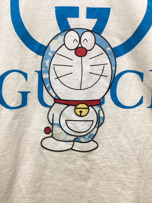 GUCCI（グッチ）GUCCI (グッチ) ドラえもん (ドラエモン) プリントTシャツ ホワイト サイズ:Lの古着・服飾アイテム