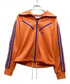 adidasアディダス）の古着「トラックジャケット」｜オレンジ