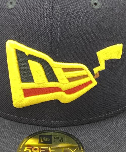 New Era（ニューエラ）New Era (ニューエラ) ポケットモンスター (ポケットモンスター) キャップ ブラック×イエロー サイズ:7　5/8(60.6㎝)の古着・服飾アイテム