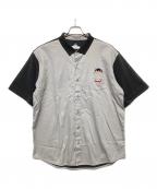 graniph×ドラゴンクエストグラニフ×ドラゴンクエスト）の古着「半袖シャツ　」｜グレー×ライトグレー