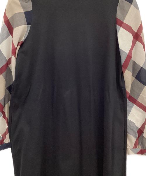 BLUE LABEL CRESTBRIDGE（ブルーレーベルクレストブリッジ）BLUE LABEL CRESTBRIDGE (ブルーレーベルクレストブリッジ) コンパクトライトポンチサックドレス ブラック サイズ:36の古着・服飾アイテム