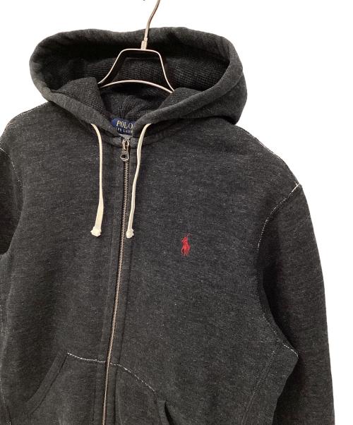 POLO RALPH LAUREN（ポロ・ラルフローレン）POLO RALPH LAUREN (ポロ・ラルフローレン) ジップパーカー ブラック サイズ:Mの古着・服飾アイテム