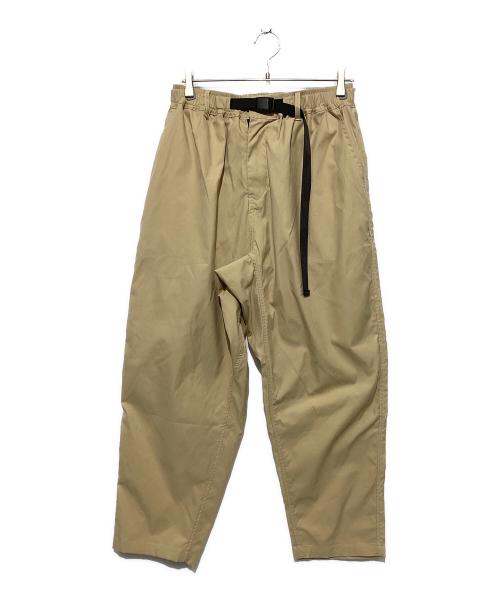 meltum（メルタム）meltum (メルタム) ベルト付パンツ ベージュ×ブラック サイズ:2の古着・服飾アイテム