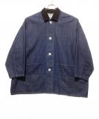JOHNBULLジョンブル）の古着「カバーオール」｜インディゴ×ブラック
