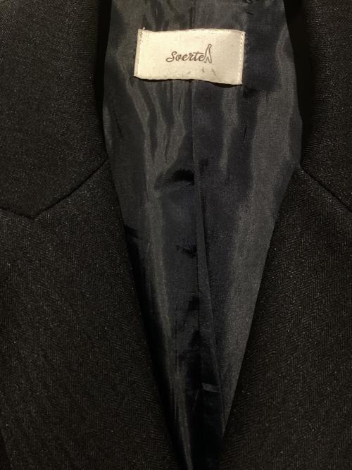 soerte（ソエルテ）soerte (ソエルテ) オーバーサイズ6Bブレザー ブラック サイズ:2の古着・服飾アイテム