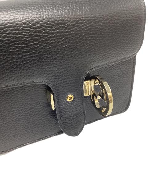 GUCCI（グッチ）GUCCI (グッチ) グッチ/510304/インターロッキングGチェーンバッグ ブラック×ゴールドの古着・服飾アイテム