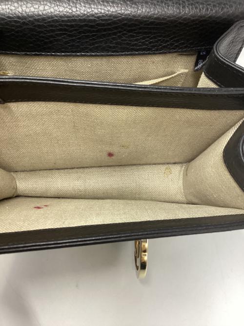 GUCCI（グッチ）GUCCI (グッチ) グッチ/510304/インターロッキングGチェーンバッグ ブラック×ゴールドの古着・服飾アイテム