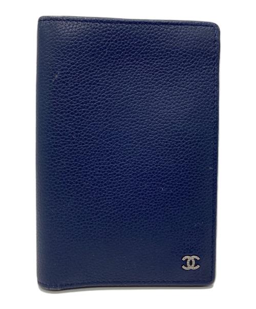 CHANEL（シャネル）CHANEL (シャネル) ミディアムウォレット ネイビーの古着・服飾アイテム
