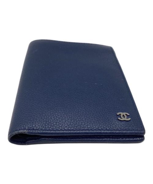 CHANEL（シャネル）CHANEL (シャネル) ミディアムウォレット ネイビーの古着・服飾アイテム