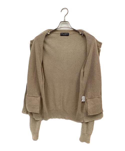 DOLCE & GABBANA（ドルチェ＆ガッバーナ）DOLCE & GABBANA (ドルチェ＆ガッバーナ) 薄手カーディガン ブラウン サイズ:48の古着・服飾アイテム