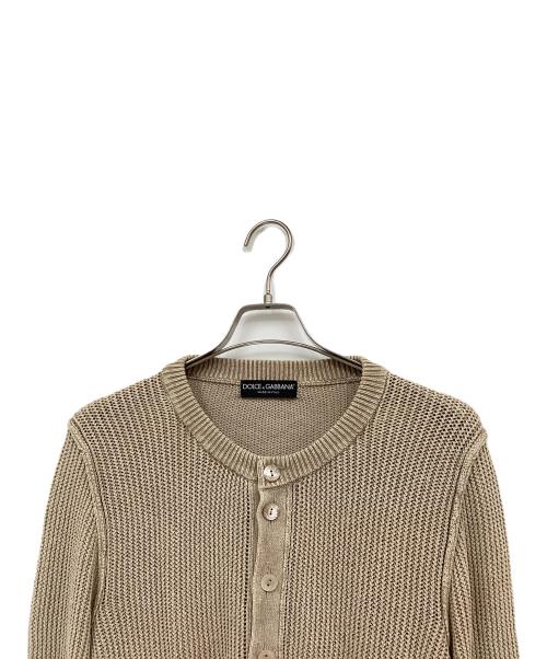 DOLCE & GABBANA（ドルチェ＆ガッバーナ）DOLCE & GABBANA (ドルチェ＆ガッバーナ) 薄手カーディガン ブラウン サイズ:48の古着・服飾アイテム