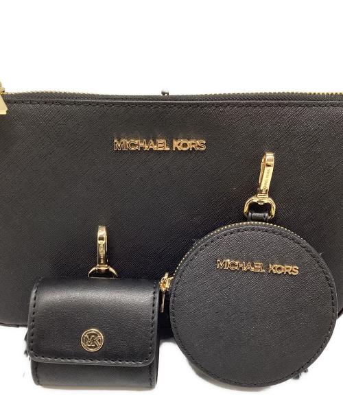 MICHAEL KORS（マイケル・コース）MICHAEL KORS (マイケル・コース) マイケルコース/35S3GTVC5T/ショルダーバッグ ブラック×ゴールドの古着・服飾アイテム