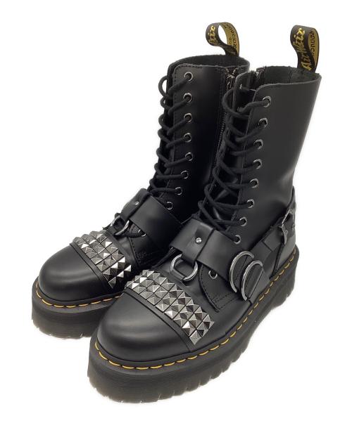 Dr.Martens（ドクターマーチン）Dr.Martens (ドクターマーチン) JADON HI STUD LEATHER PLATFORM BOOTS ブラック サイズ:US9の古着・服飾アイテム