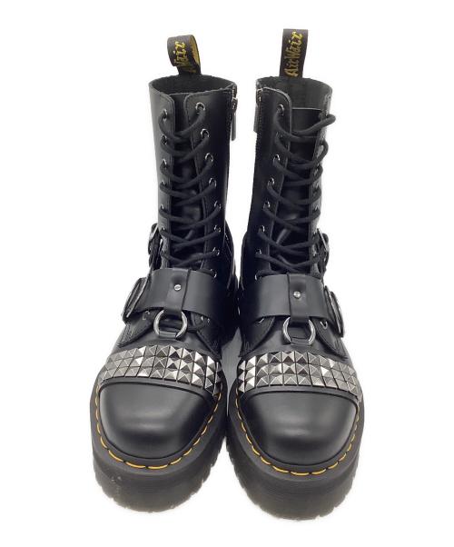 Dr.Martens（ドクターマーチン）Dr.Martens (ドクターマーチン) JADON HI STUD LEATHER PLATFORM BOOTS ブラック サイズ:US9の古着・服飾アイテム