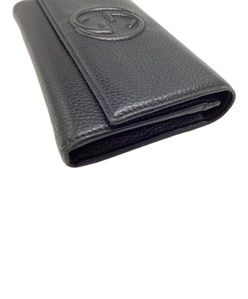 GUCCI（グッチ）GUCCI (グッチ) 長財布 ブラックの古着・服飾アイテム
