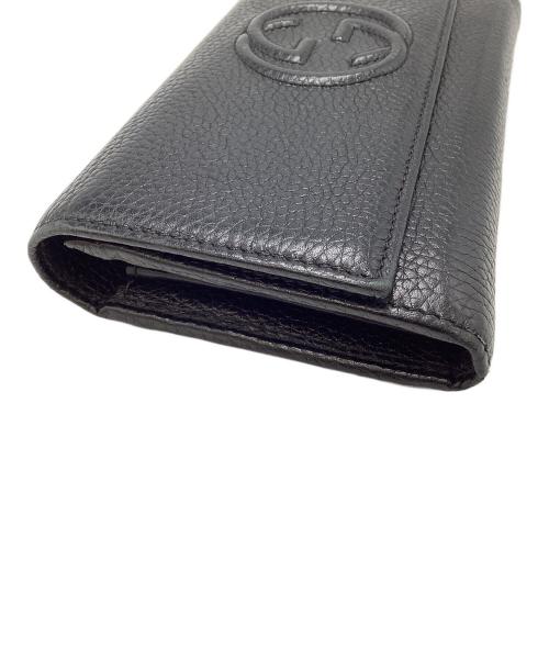 GUCCI（グッチ）GUCCI (グッチ) 長財布 ブラックの古着・服飾アイテム