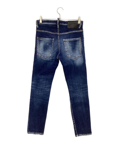 DSQUARED2（ディースクエアード）DSQUARED2 (ディースクエアード) スキニーデニムパンツ インディゴ サイズ:46の古着・服飾アイテム