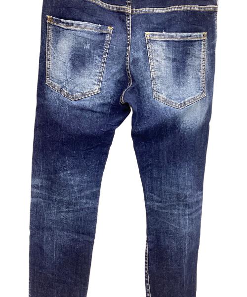 DSQUARED2（ディースクエアード）DSQUARED2 (ディースクエアード) スキニーデニムパンツ インディゴ サイズ:46の古着・服飾アイテム