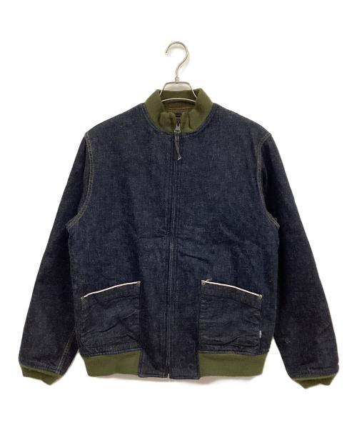 HOUSTON（ヒューストン）HOUSTON (ヒューストン) DENIME (ドゥニーム) タンカースジャケット インディゴ サイズ:40の古着・服飾アイテム