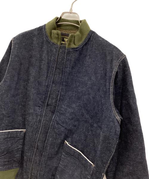 HOUSTON（ヒューストン）HOUSTON (ヒューストン) DENIME (ドゥニーム) タンカースジャケット インディゴ サイズ:40の古着・服飾アイテム