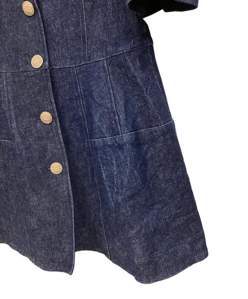 CELFORD（セルフォード）CELFORD (セルフォード) ペプラムハーフスリーブジャケット ネイビー サイズ:36の古着・服飾アイテム