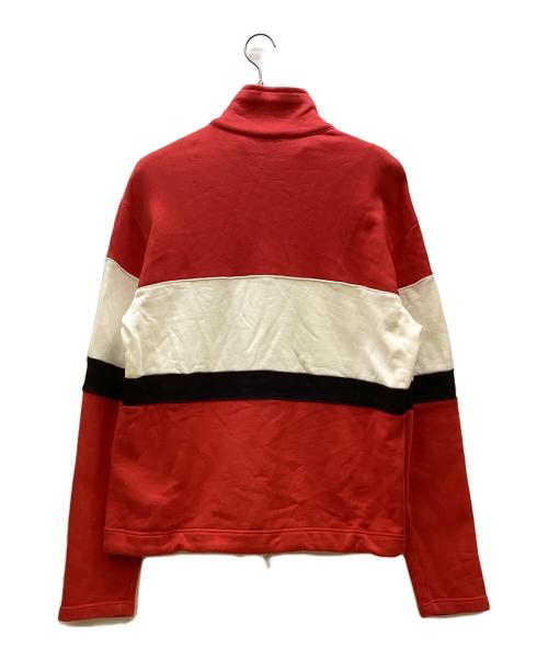 DIESEL（ディーゼル）DIESEL (ディーゼル) ハーフジップスウェット レッド サイズ:Lの古着・服飾アイテム