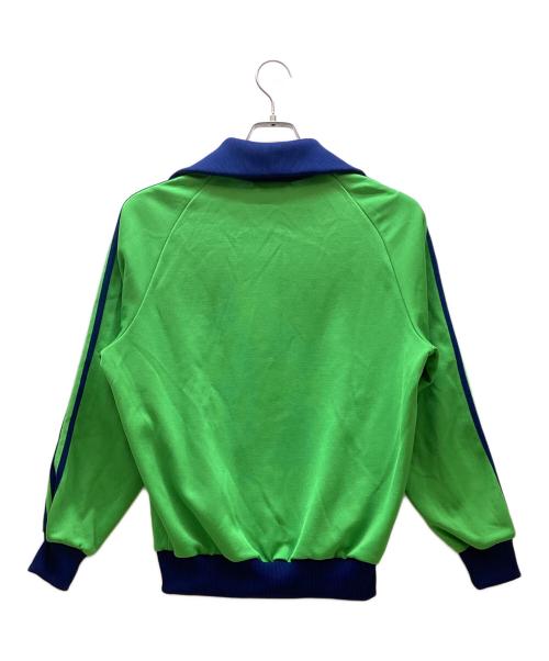 adidas（アディダス）adidas (アディダス) トラックジャケット グリーン×ネイビー サイズ:４号の古着・服飾アイテム