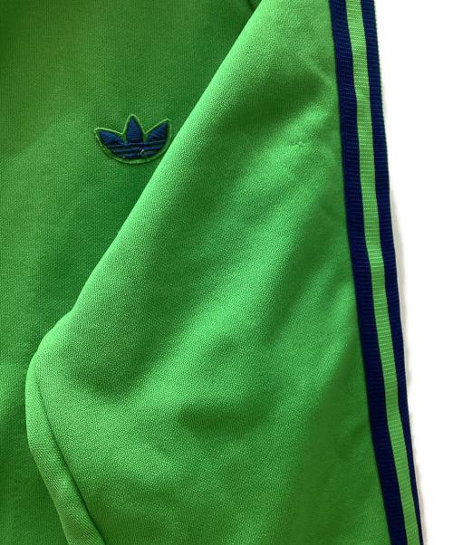 adidas（アディダス）adidas (アディダス) トラックジャケット グリーン×ネイビー サイズ:４号の古着・服飾アイテム