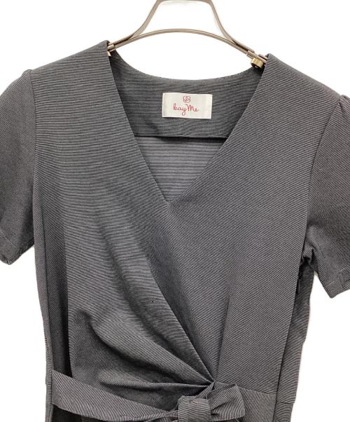 kay me（ケイミー）kay me (ケイミー) 半袖ワンピース グレー サイズ:9の古着・服飾アイテム