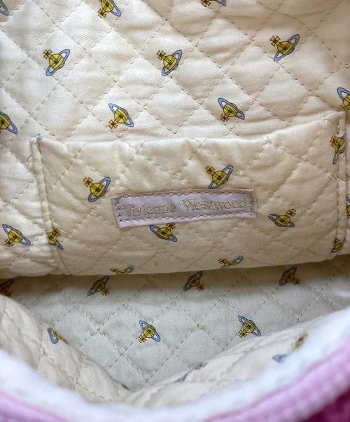 Vivienne Westwood（ヴィヴィアンウエストウッド）Vivienne Westwood (ヴィヴィアンウエストウッド) ヴィヴィアンウエストウッド/レオタード柄ハンドバッグ ピンクの古着・服飾アイテム